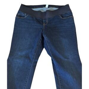 Old Navy‎ Maternity Jeans Bootcut Size 14 Short Dark Wash Front Panel EUC